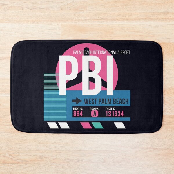Item preview, West Palm Beach, Florida (PBI) Airport Code Baggage Tag designed and sold by SLAG-Creative.