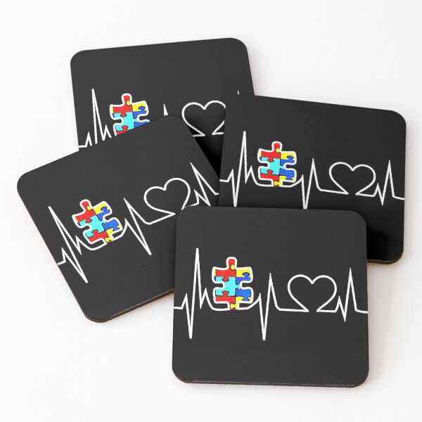 Item preview, Autism Puzzle Heartbeat Tshirt - Autism Awareness T-Shirt designed and sold by ongcong0202.
