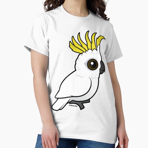 Cute Sulphur-crested Cockatoo by Birdorable Classic T-Shirt