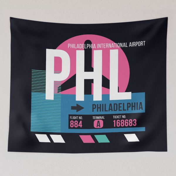 Item preview, Philadelphia, Pennsylvania (PHL) Airport Code Baggage Tag designed and sold by SLAG-Creative.