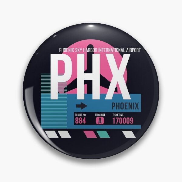 Artikelvorschau, Gepäckanhänger mit Flughafencode in Phoenix, Arizona (PHX) entworfen und verkauft von SLAG-Creative.