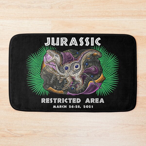 Item preview, Jurassic Restricted Area T-Shirt designed and sold by ongcong0202.