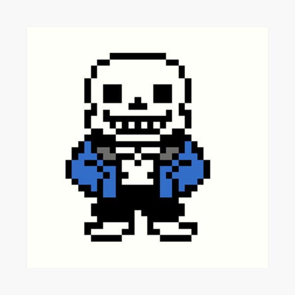 Sans undertale pixel art high quality