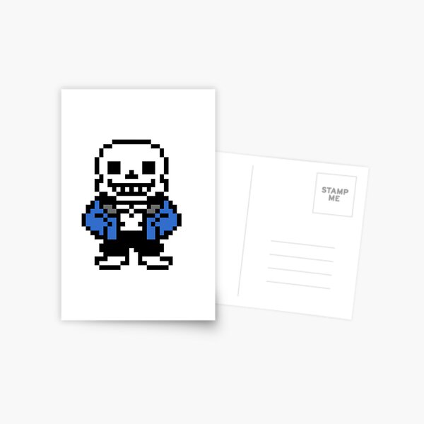 Undertale Sans Pixel Art Postcard for Sale by Pixel-Perfect