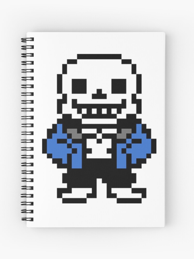 Pixel Sans Undertale | Spiral Notebook