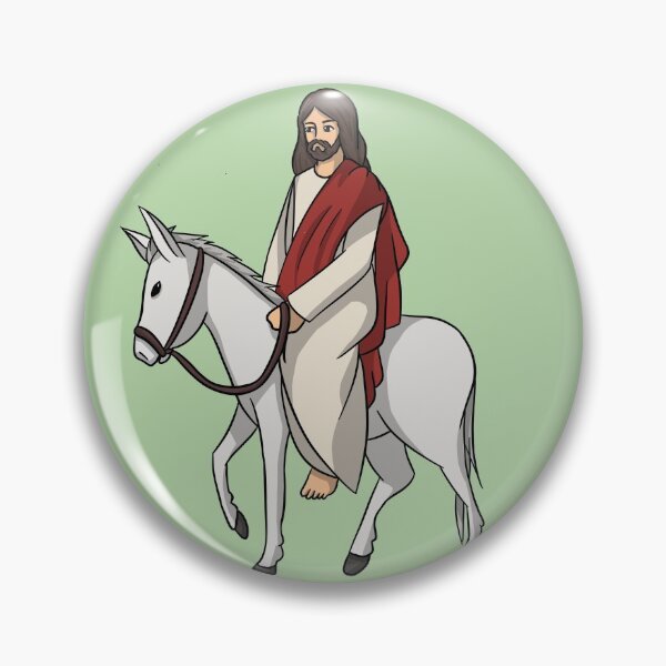 Item preview, Jesus Christ riding a donkey for palm sunday designed and sold by HeatherPhn.