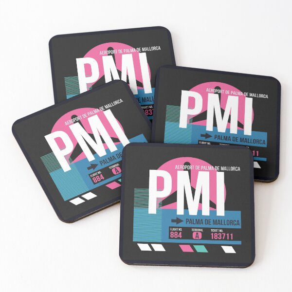 Item preview, Palma de Mallorca, Spain (PMI) Airport Code Baggage Tag designed and sold by SLAG-Creative.