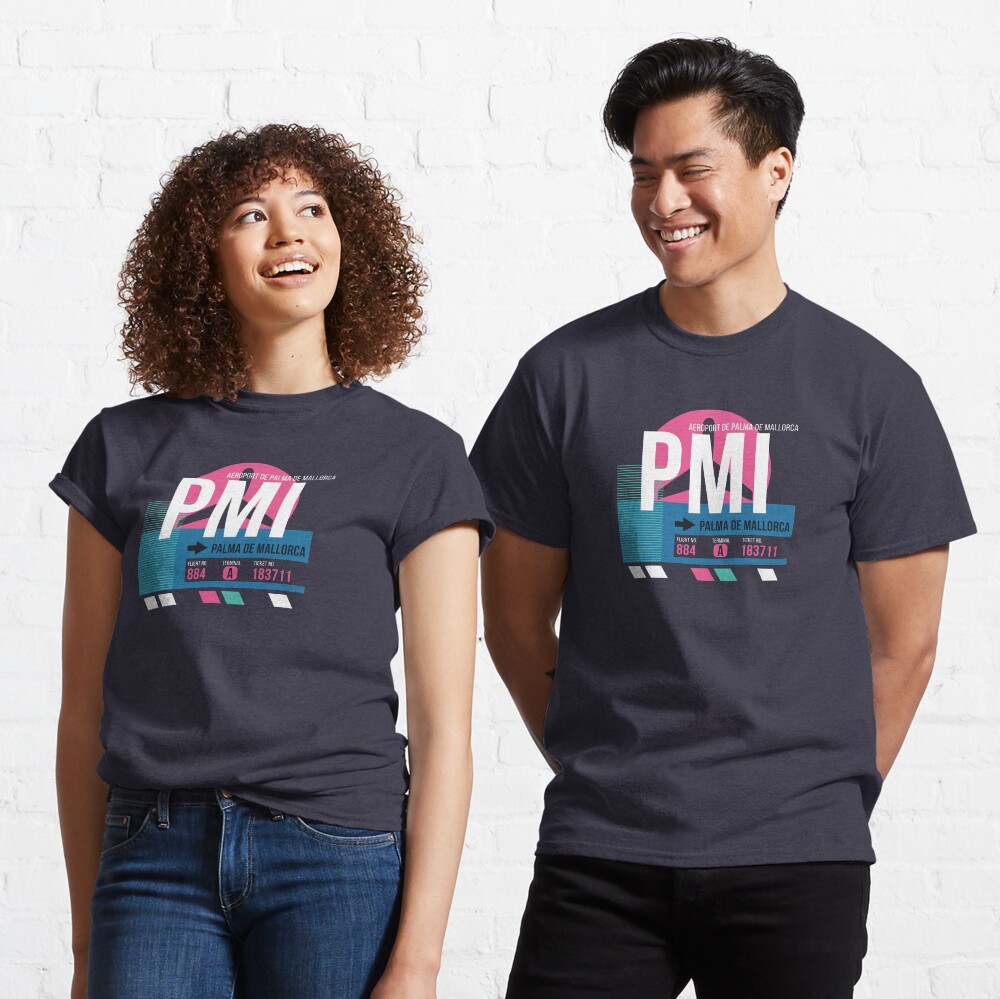 Palma de Mallorca Spanien (PMI) Flughafencode Classic T-Shirt