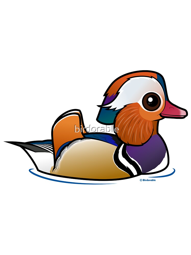 Camiseta Para Ninos Pato Mandarin De Dibujos Animados Lindo De Birdorable Redbubble