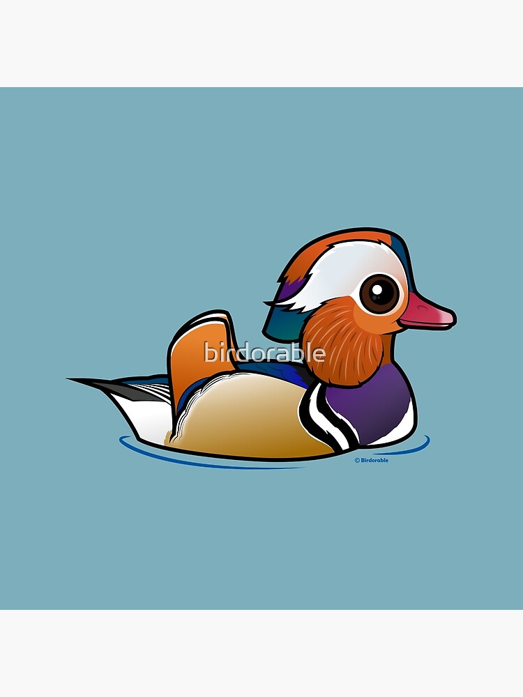 Bolsa De Tela Pato Mandarin De Dibujos Animados Lindo De Birdorable Redbubble