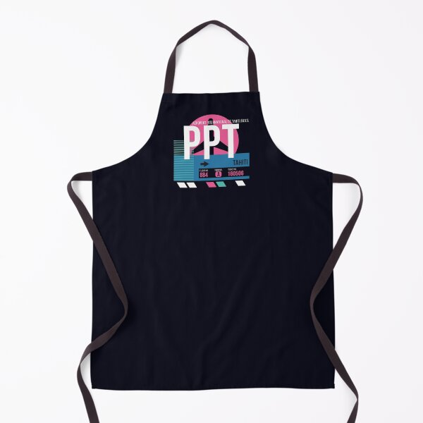 Item preview, Tahiti, French Polynesia (PPT) Airport Code Baggage Tag designed and sold by SLAG-Creative.