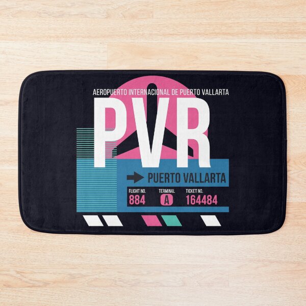 Item preview, Puerto Vallarta, Mexico (PVR) Airport Code Baggage Tag designed and sold by SLAG-Creative.