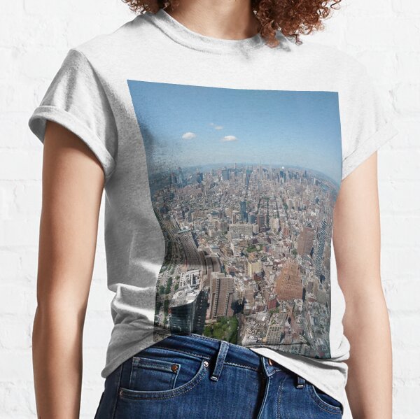 New York City, Manhattan, Brooklyn, New York, streets, buildings, skyscrapers, cars, pedestrians, #NewYorkCity, #Manhattan, #Brooklyn, #NewYork, #streets, #buildings, #skyscrapers, #cars, #pedestrians Classic T-Shirt
