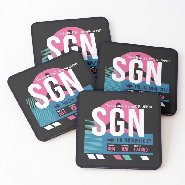 Item preview, Ho Chi Minh City, Vietnam (SGN) Airport Code Baggage Tag designed and sold by SLAG-Creative.