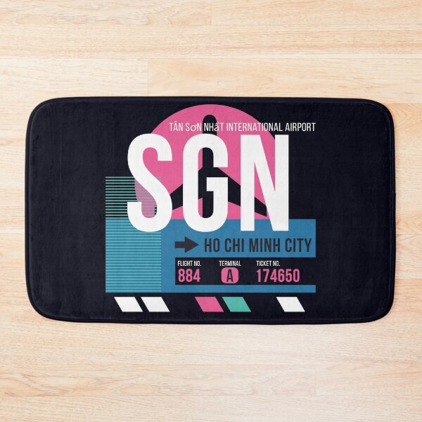Item preview, Ho Chi Minh City, Vietnam (SGN) Airport Code Baggage Tag designed and sold by SLAG-Creative.