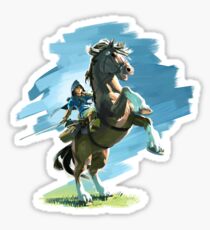 Zelda Breath of the Wild Link on Epona Sticker