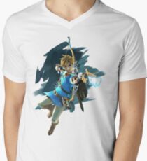 Zelda Breath of the Wild Archer Link Men's V-Neck T-Shirt