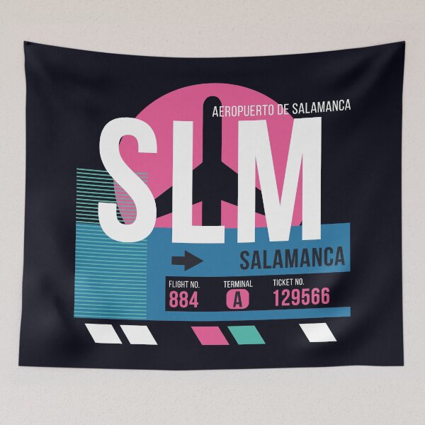 Item preview, Salamanca, Spain (SLM) Airport Code Baggage Tag designed and sold by SLAG-Creative.