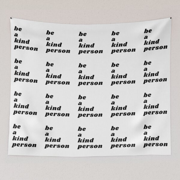 Item preview, be a kind person - Black Letters designed and sold by SimplyMots.