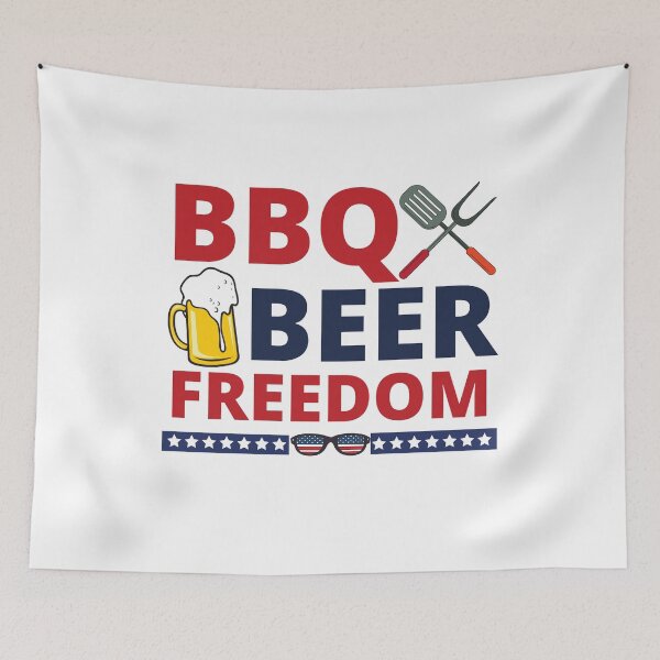 Item preview, BBQ BEER FREEDOM  designed and sold by i-longmanshop.