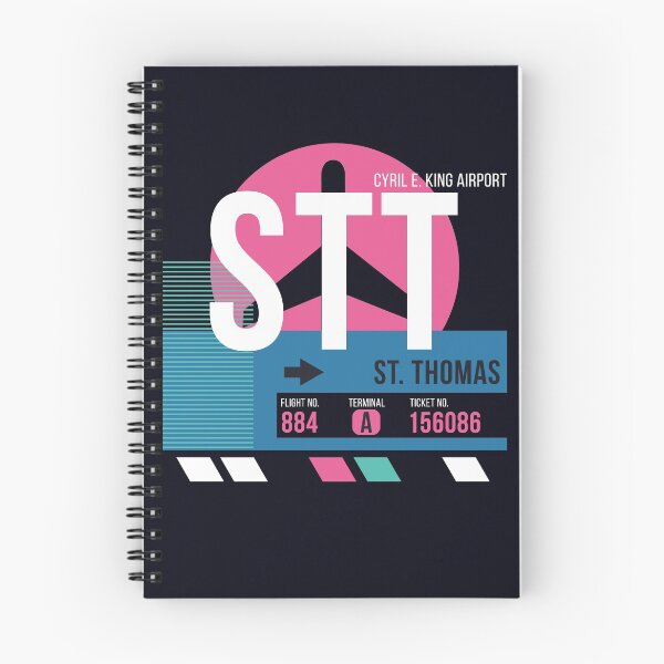 Item preview, Saint Thomas, US Virgin Islands (STT) Airport Code Baggage Tag designed and sold by SLAG-Creative.