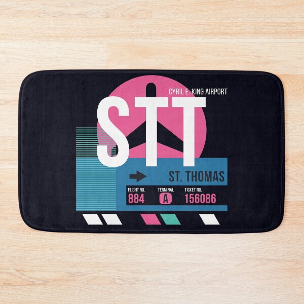 Item preview, Saint Thomas, US Virgin Islands (STT) Airport Code Baggage Tag designed and sold by SLAG-Creative.