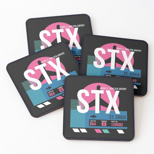 Item preview, St. Croix, US Virgin Islands (STX) Airport Code Baggage Tag designed and sold by SLAG-Creative.