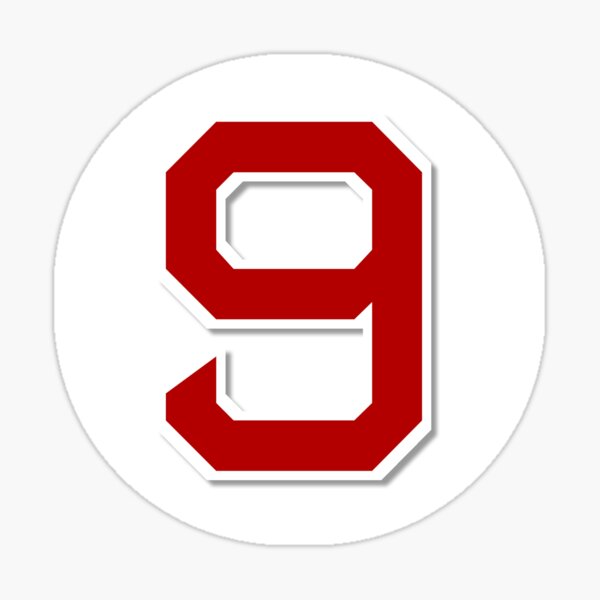 Ted Williams Retired Number Sticker | Boston #9