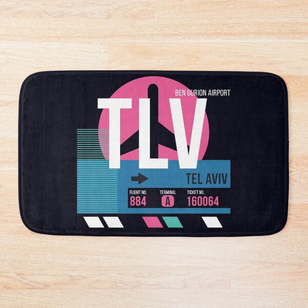 Item preview, Tel Aviv, Israel (TLV) Airport Code Baggage Tag designed and sold by SLAG-Creative.