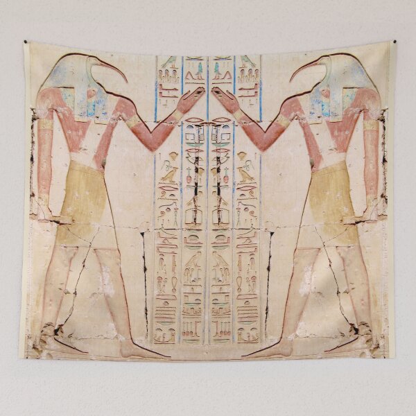 Item preview, Wall relief of the god Thoth from Rameses II’s temple at Abydos designed and sold by DotorEaon.