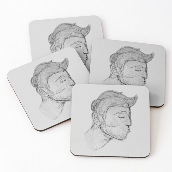 Item preview, Dorky Side Profile Portrait Sketch designed and sold by Art-by-AbbyRodz.