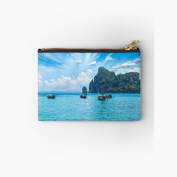 Item preview, Long Tail Boat On The Sea With Blue Sky designed and sold by JTS STORE.