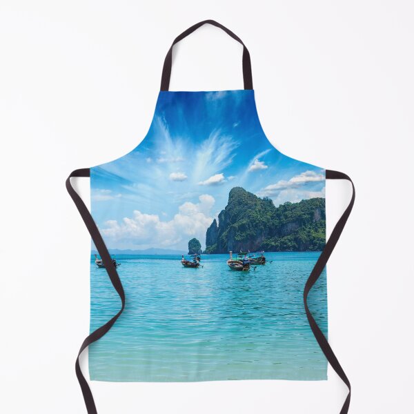 Item preview, Long Tail Boat On The Sea With Blue Sky designed and sold by JTS STORE.