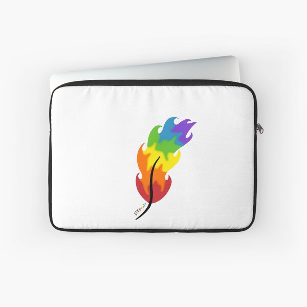 Item preview, Rainbow feather, flowing colour designed and sold by RikkyTeesPride.