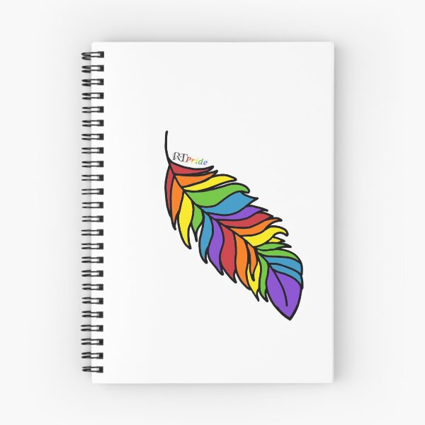 Item preview, Rainbow feather, segmented designed and sold by RikkyTeesPride.
