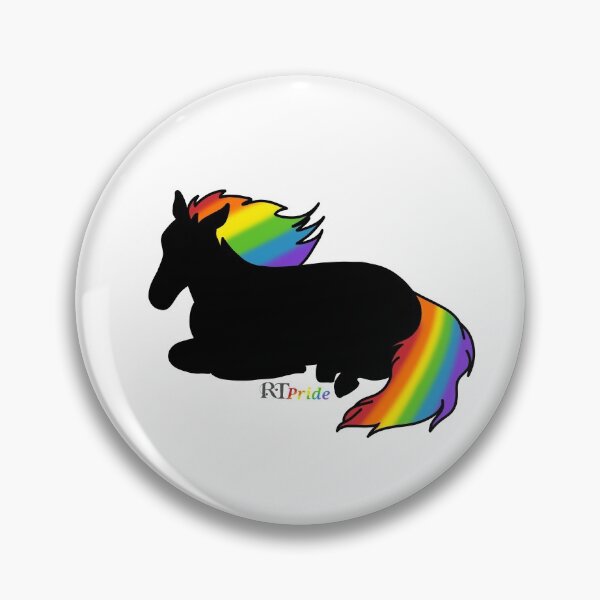 Item preview, Sitting horse, rainbow hair designed and sold by RikkyTeesPride.