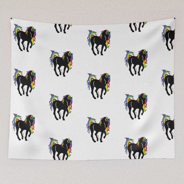 Item preview, Horse standing, rainbow hair designed and sold by RikkyTeesPride.