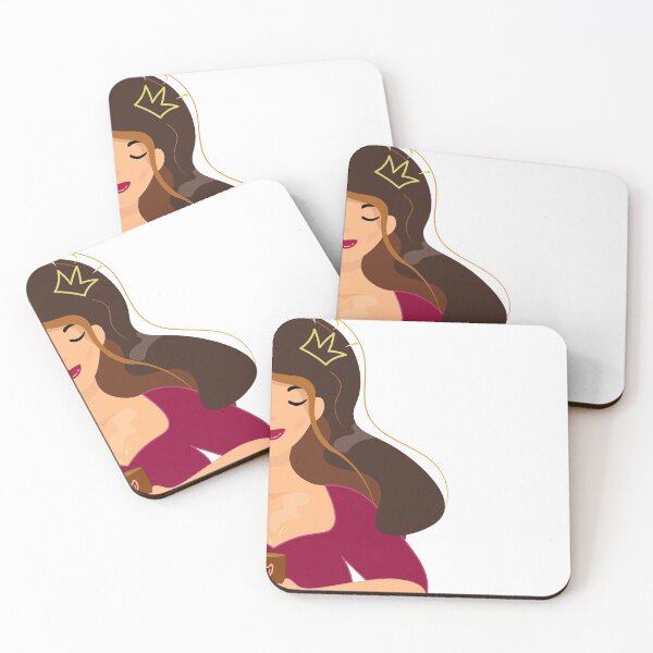 Item preview, Asian girl - princess drinks coffee. Portrait of a charming brunette designed and sold by TanaLuna.