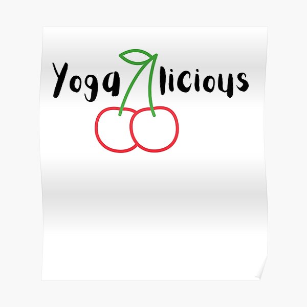 "Yogalicious" Poster by eyoginminimal Redbubble