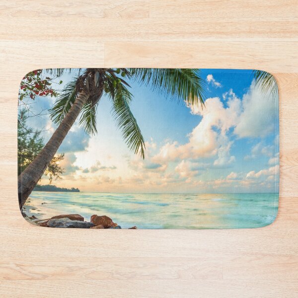 Item preview, Beautiful Early Morning Sunrise With Coconut Tree designed and sold by JTS STORE.