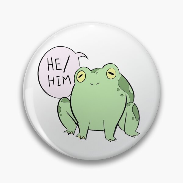 Item preview, He/Him Frog Pronoun designed and sold by Dionysisms.