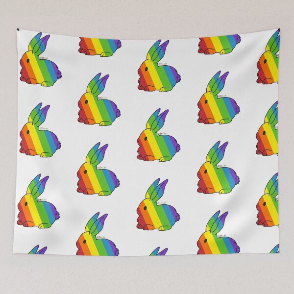 Item preview, Rainbow bunny rabbit designed and sold by RikkyTeesPride.