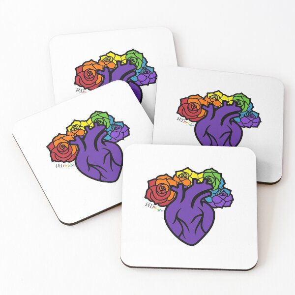 Item preview, Heart with rainbow roses designed and sold by RikkyTeesPride.