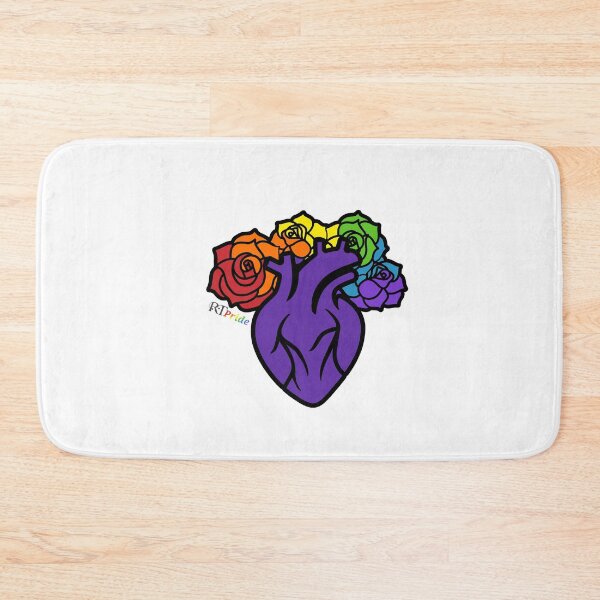 Item preview, Heart with rainbow roses designed and sold by RikkyTeesPride.
