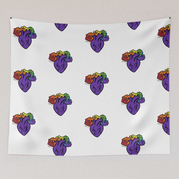 Item preview, Heart with rainbow roses designed and sold by RikkyTeesPride.
