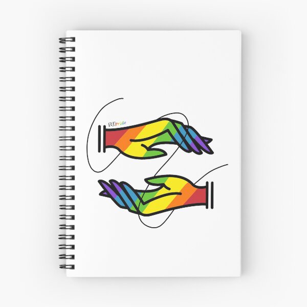 Item preview, Rainbow hands. Spiral accent designed and sold by RikkyTeesPride.