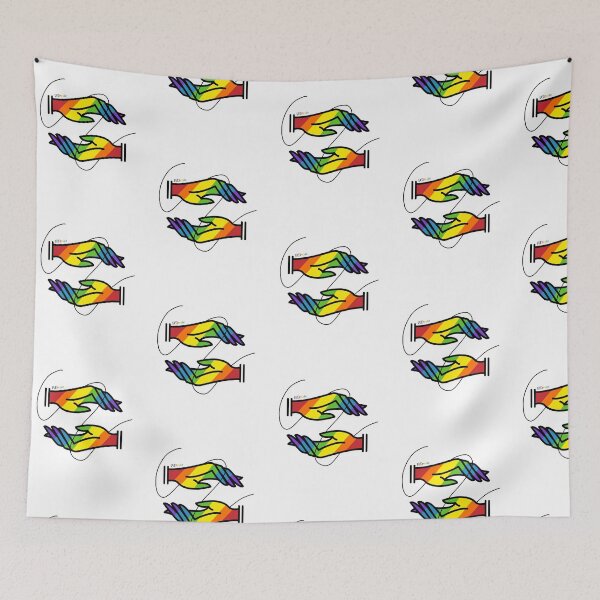 Item preview, Rainbow hands. Spiral accent designed and sold by RikkyTeesPride.