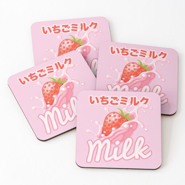 Item preview, Japanese Inspired Pink Cute Kawaii Strawberry Milk designed and sold by Michelle  Brewster.