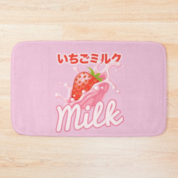 Item preview, Japanese Inspired Pink Cute Kawaii Strawberry Milk designed and sold by Michelle  Brewster.
