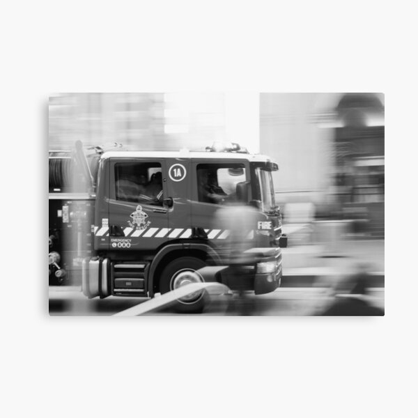 Fire In The City Metal Print